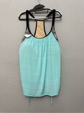 NWT ZeroXposur Twofer Racerback Tankini Top Size 3X Ruched Sides